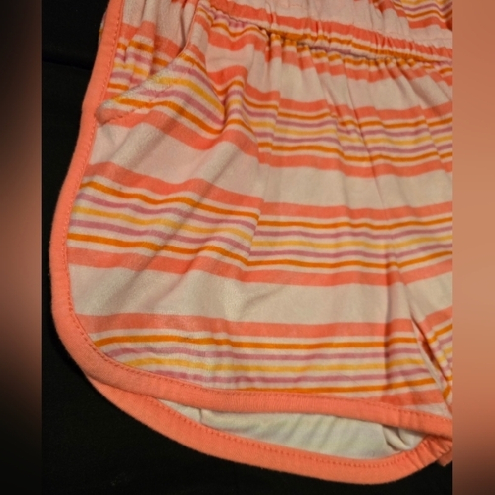 NWOT Girl's Cat &‎ Jack Retro Striped Hooded Zip Up Pajamas. Size 6/6X Small - Picture 4 of 8